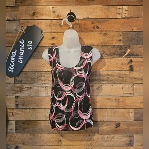 NICOLA Women's Pleated Accordion Crinkle Fabric Circle Print Size Medium